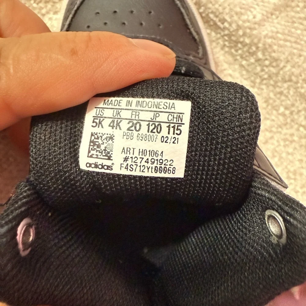 Adidas Black High-Top Sneakers baby size 5k